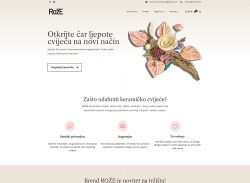 Web trgovina, WordPress, keramičko cvijeće P.ART - ROŽE brand